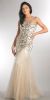 Main image of Beaded Mesh Tulle Mermaid Style Long Prom Pageant Dress
